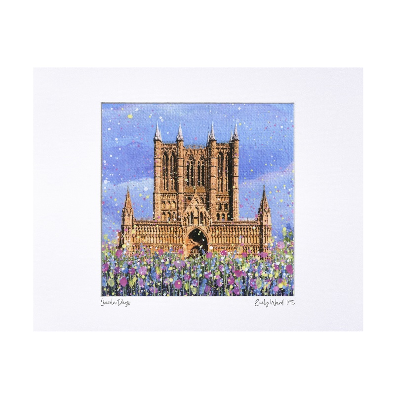 Lincoln Days at Lincoln Cathedral - Limited Edition Print with Mount